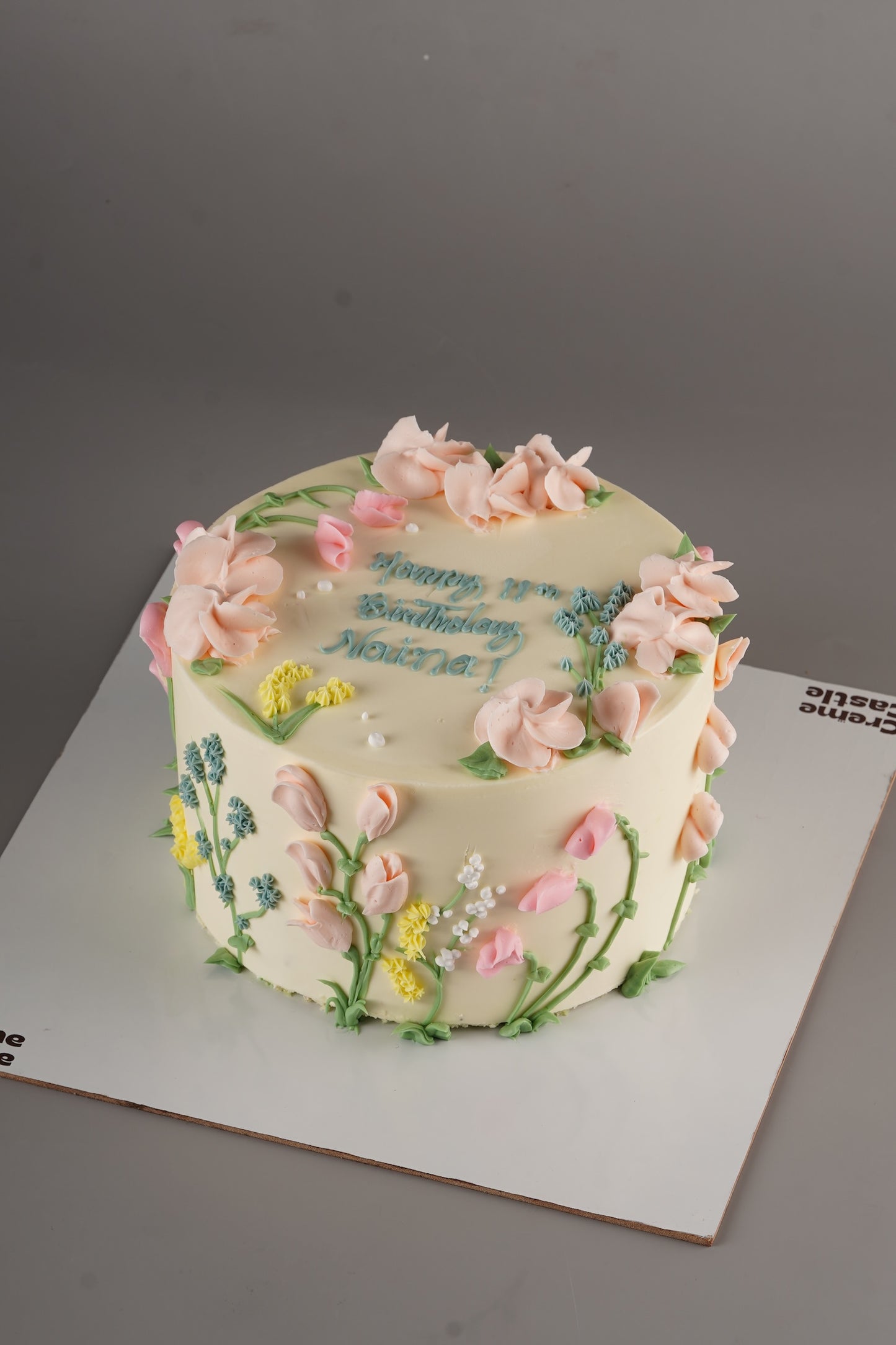 Pastel Wildflower Buttercream Cake