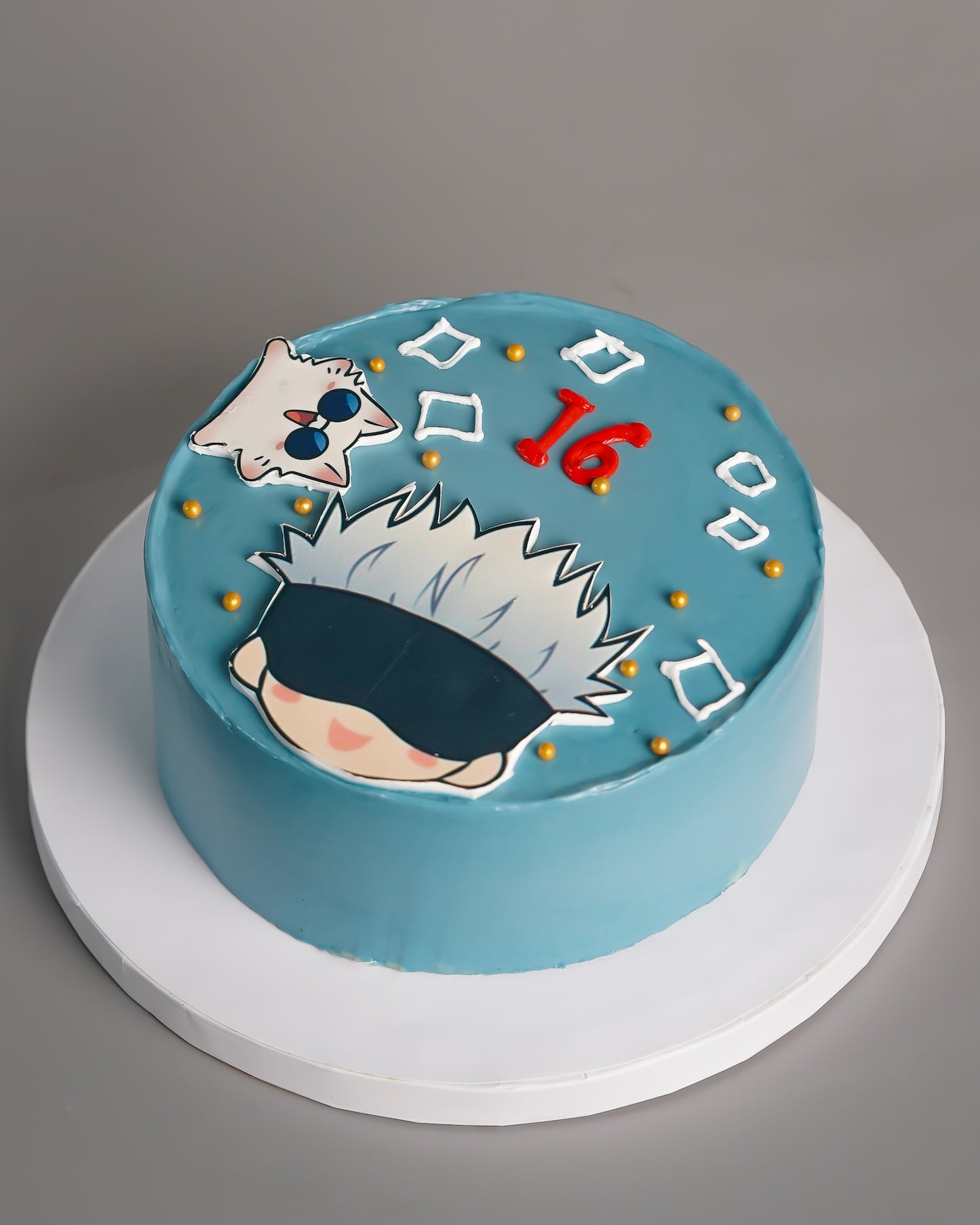 Chibi Gojo Blue Cake