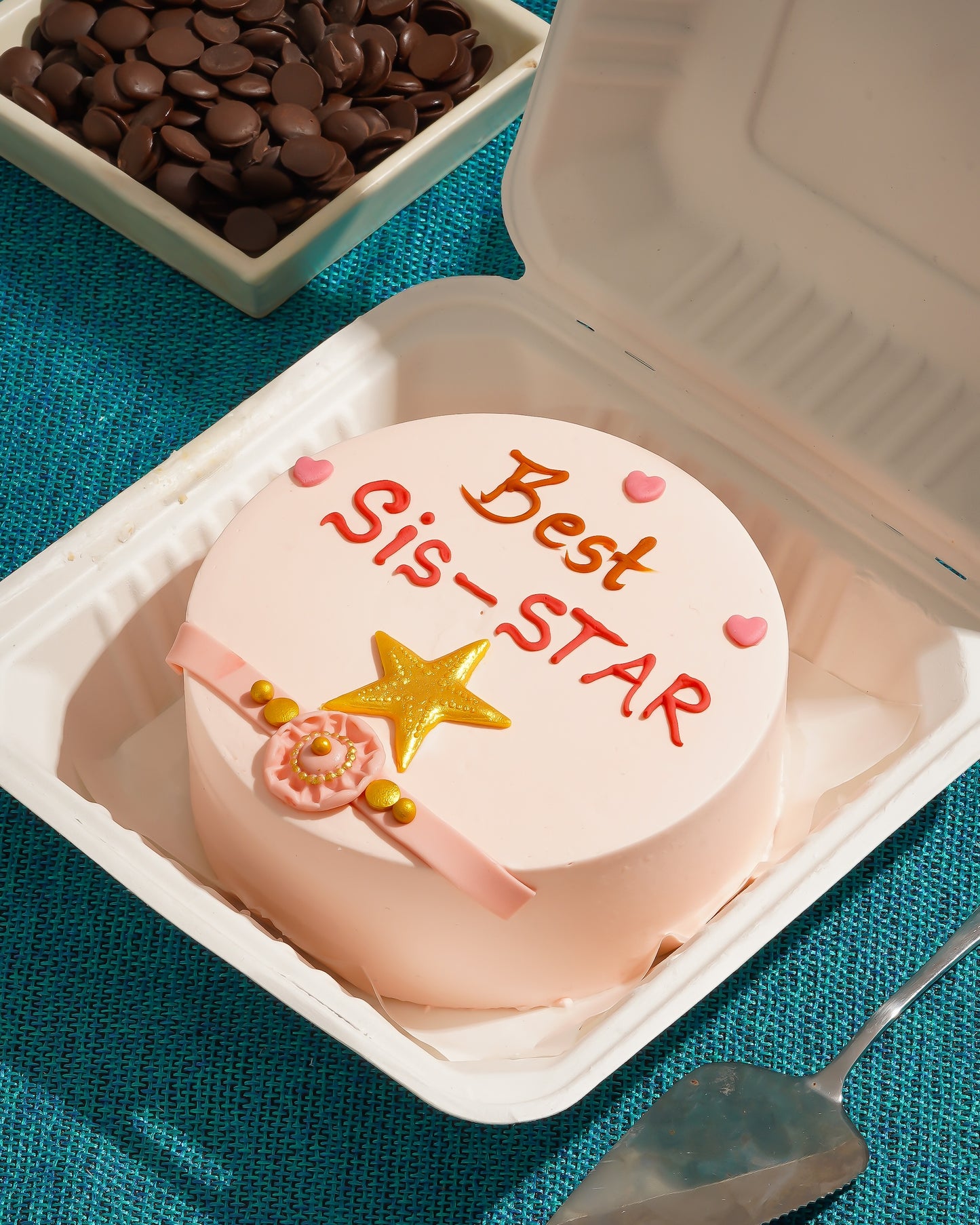 Best Sis-Star Rakhi Bento Cake