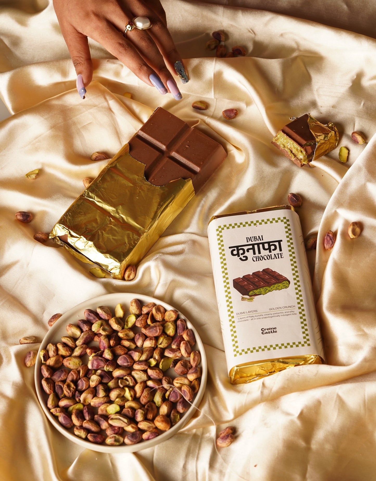 Rakhi Special Kunafa Chocolate Bark