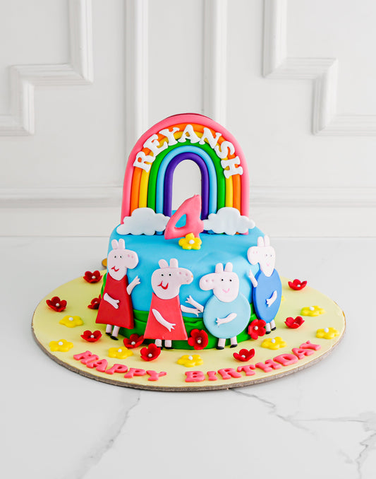 Peppa's day out Cake - Creme Castle