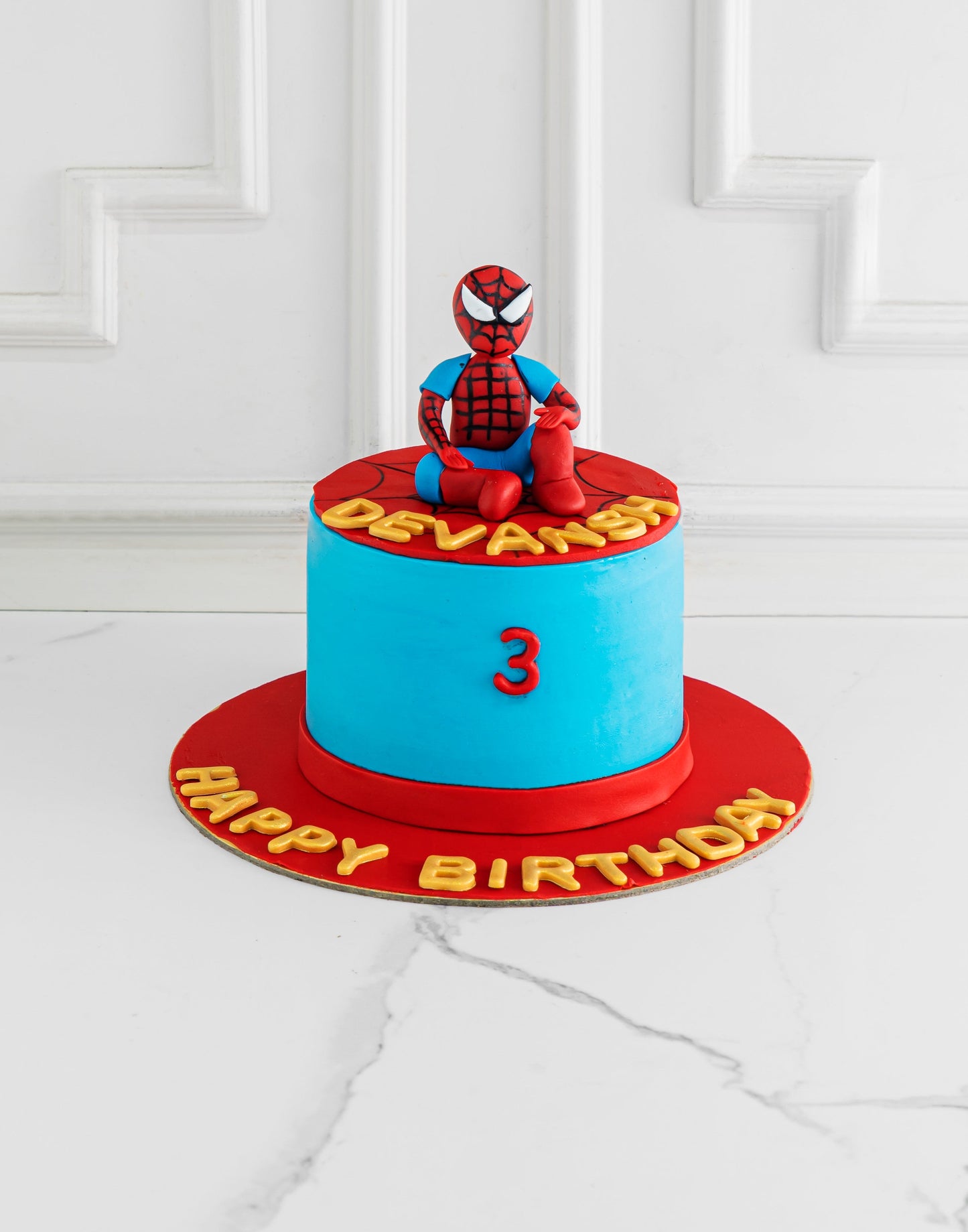 Chilling Spiderman Cake