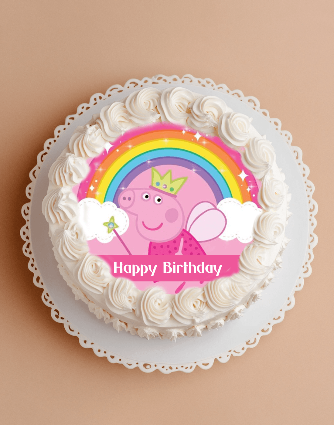 Peppa Pig Girl Photo Cake