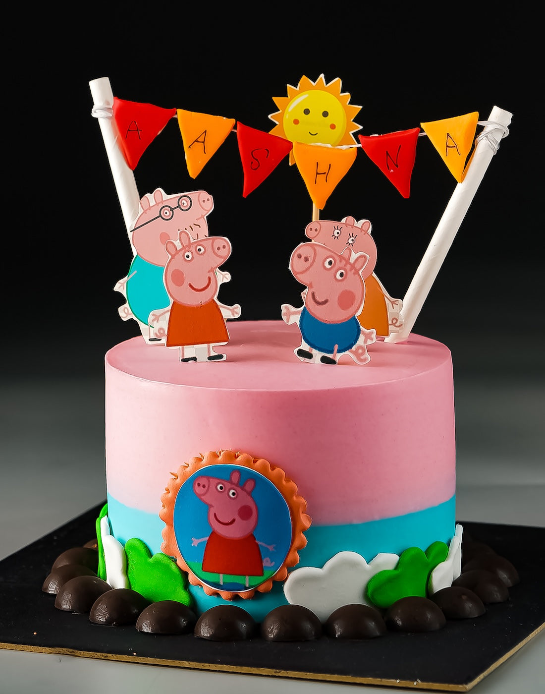 Peppa Pig Pastel Cake Creme Castle
