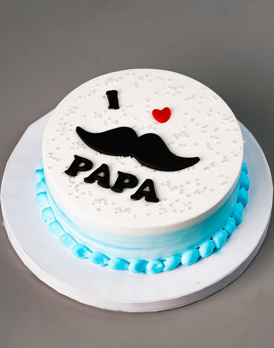 Fathers Day Moustache Bento Cake - Creme Castle