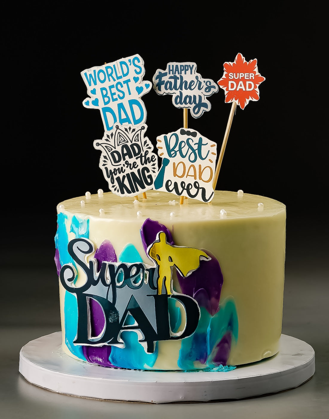 Super Dad Theme Cake