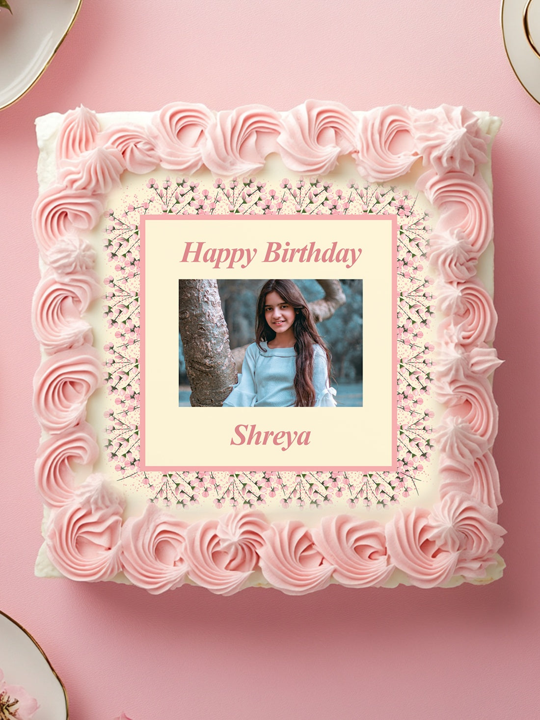 Custom Birthday Photo Cake