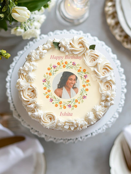 Beautiful Photo Cake