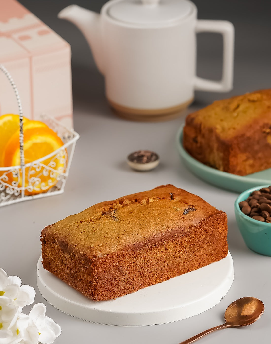 Orange Vanilla Tea Cake (Gluten Free & Vegan)