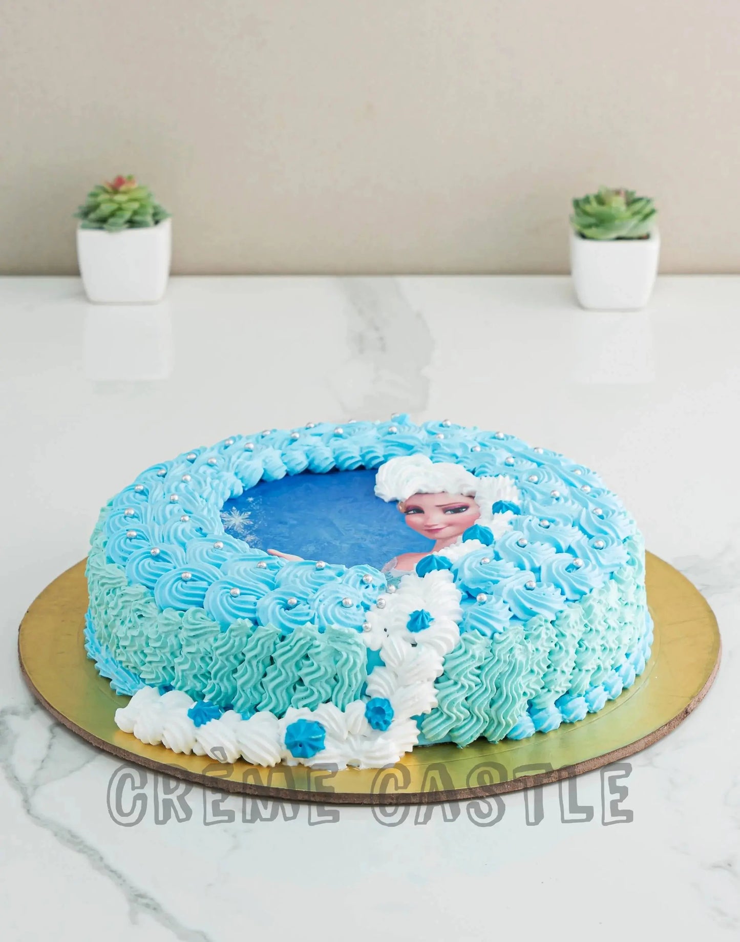 Frozen Elsa Birthday Cake - Creme Castle