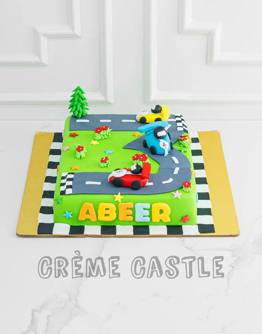 Car racetrack - Creme Castle