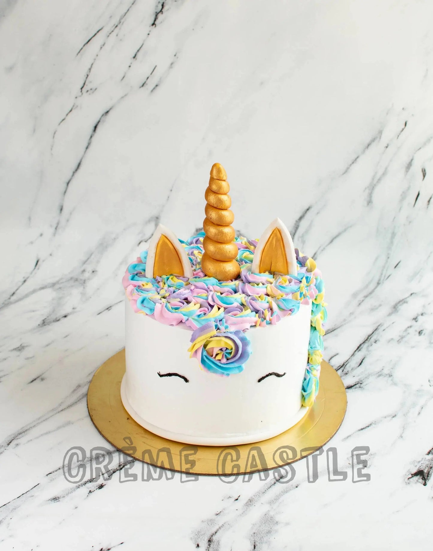 Unicorn Theme Cake - Creme Castle