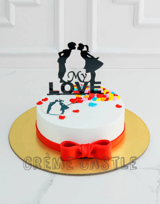 Couple Cake for Anniversary