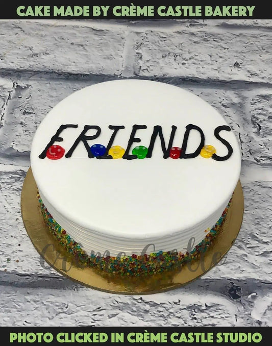 Friends Theme Cream Cake