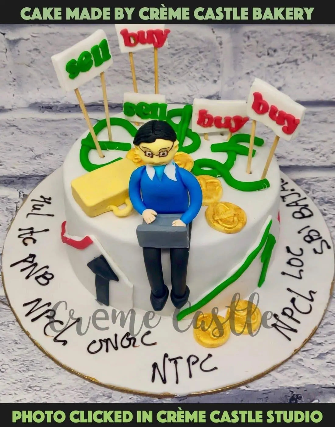 Stock Investor Cake. Trading theme Cake. Noida & Gurgaon