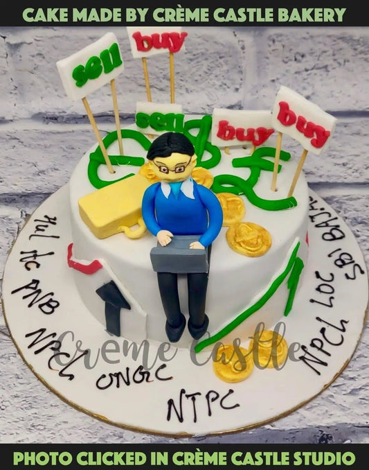 Stock Investor Cake. Trading theme Cake. Noida & Gurgaon