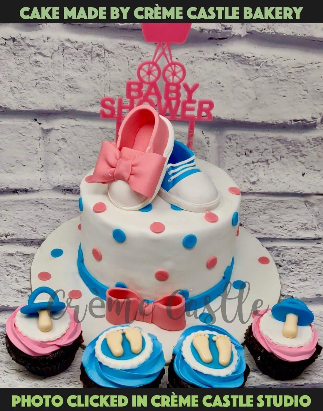 Baby Shower Cake 2 - Creme Castle