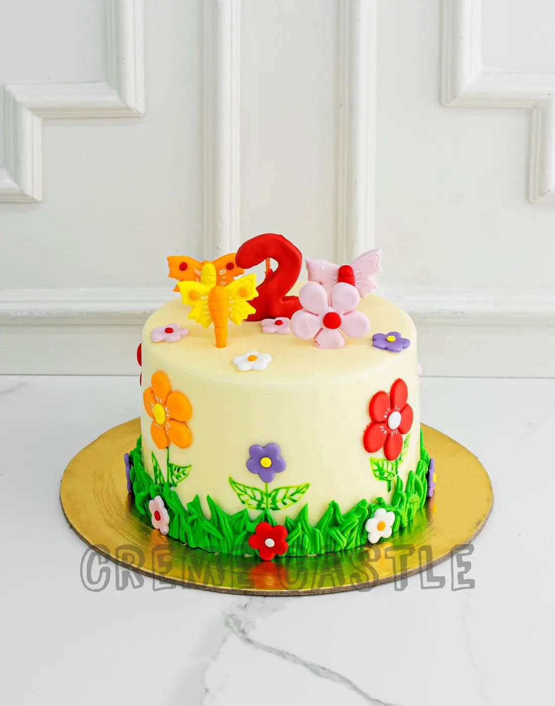 Butterfly Flowers Cake. Cake Designs of Girls. Noida & Gurgaon