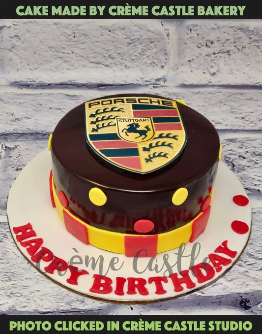 Porsche Theme Cake. Cake Designs For Husband. Noida & Gurgaon