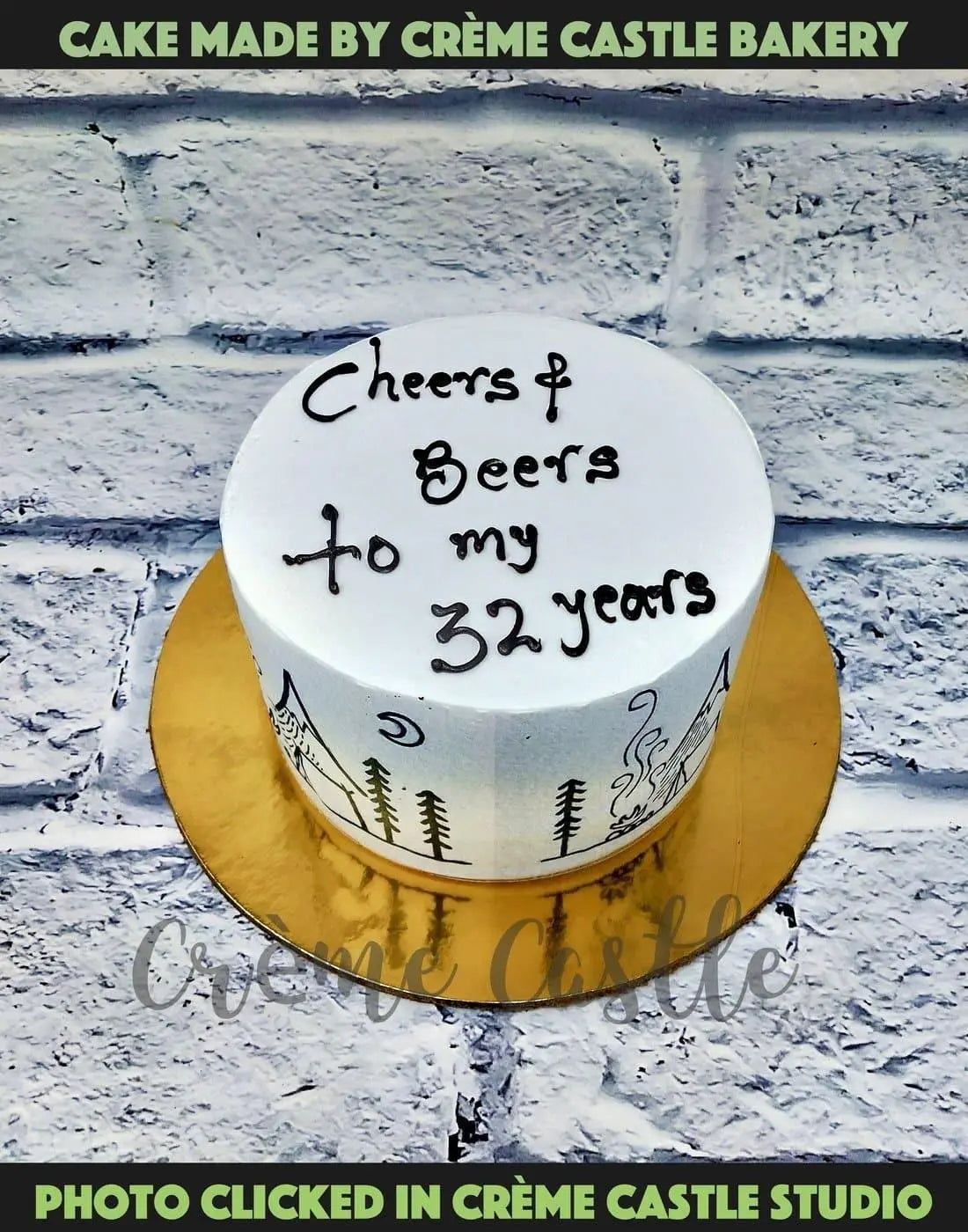 Sketch Theme Cake - Creme Castle