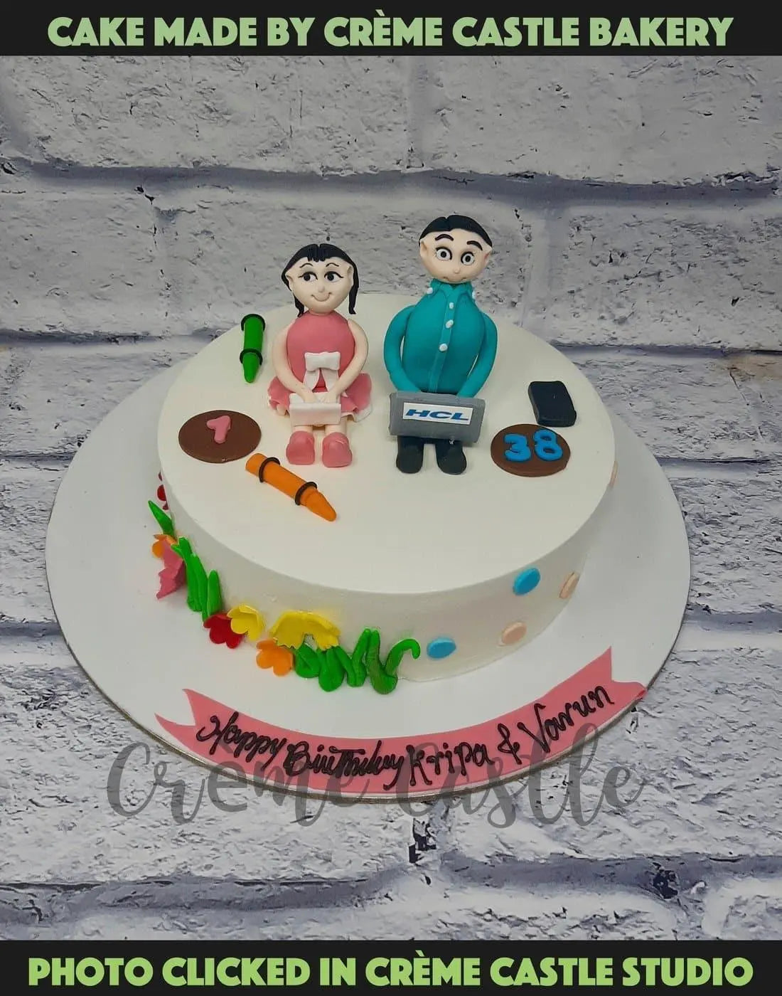 Daddy and Daughter Cake by Creme Castle