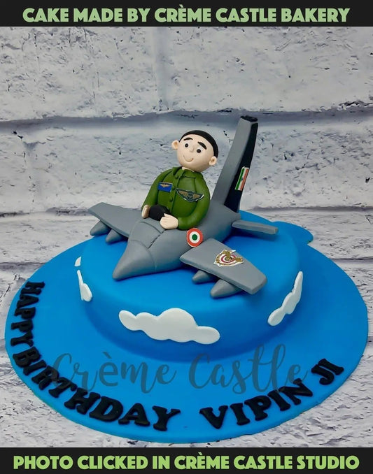Airforce Pilot Theme Cake - Creme Castle