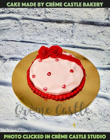 Diamond Heart Pinata Cake - Creme Castle