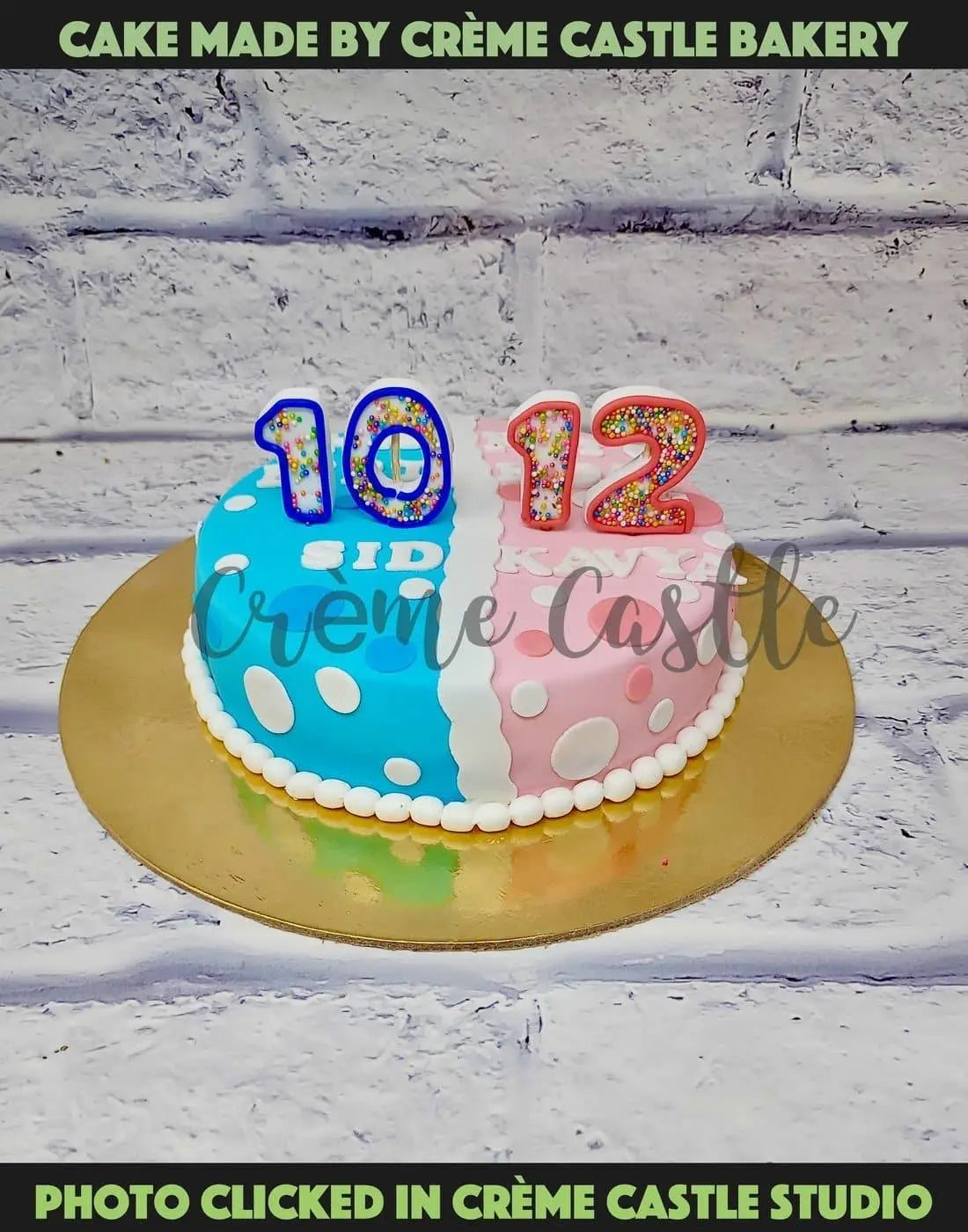 Polka Dots Cake . Baby Shower Cakes. Noida & Gurgaon