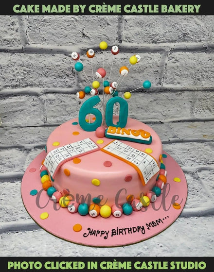 Bingo Theme Cake - Creme Castle