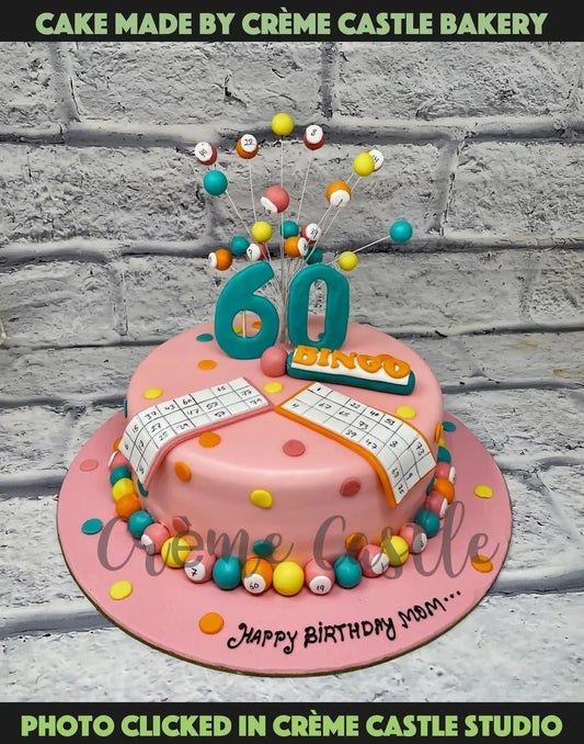 Bingo Theme Cake - Creme Castle