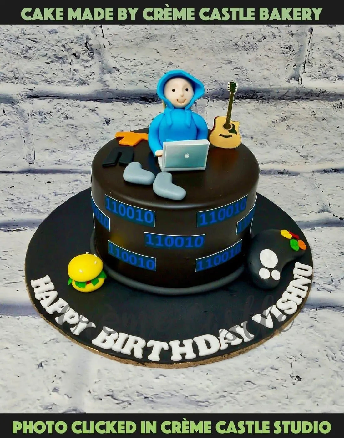 Guitarist Hacker Cake - Creme Castle