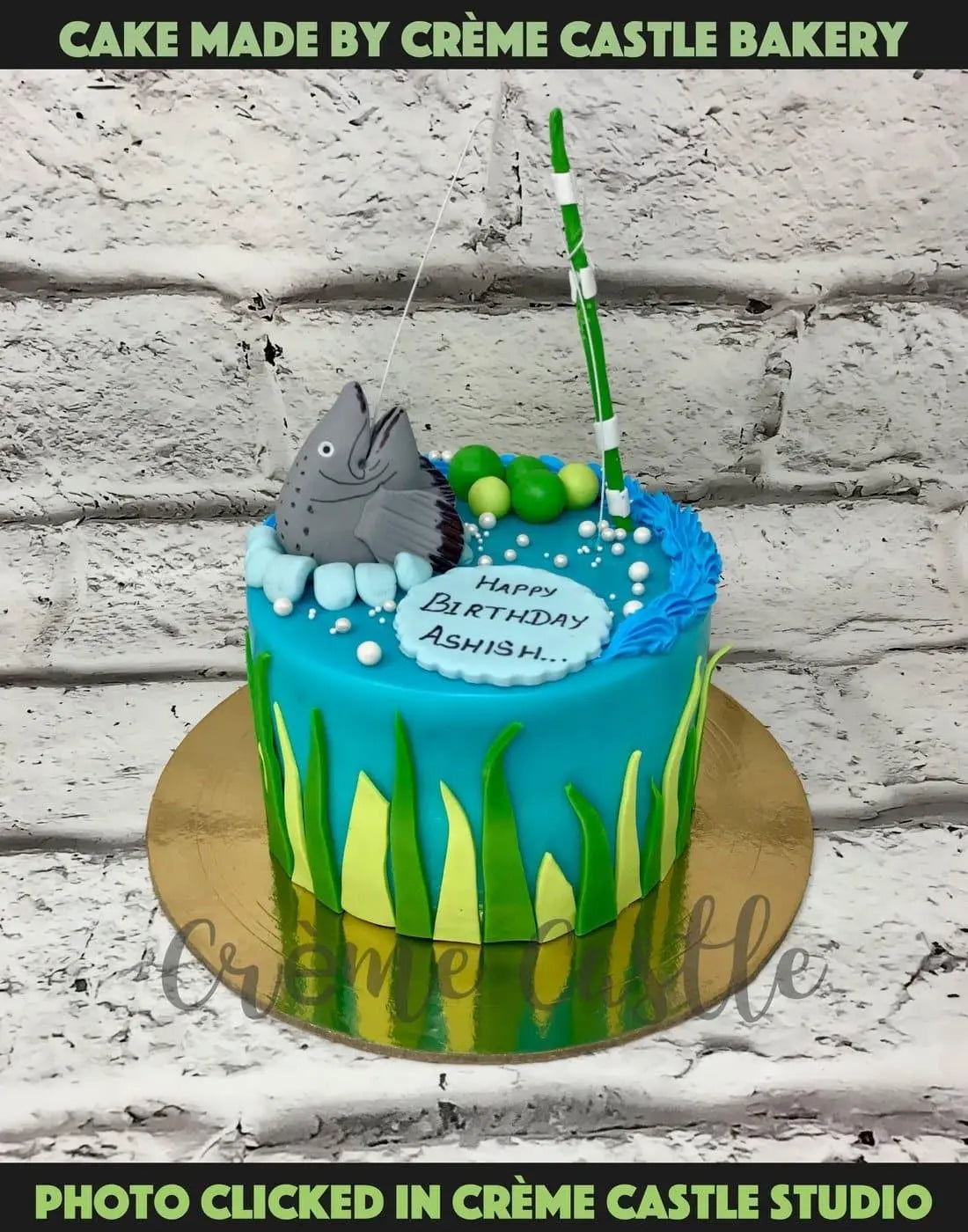 Fishing Design Cake - Creme Castle