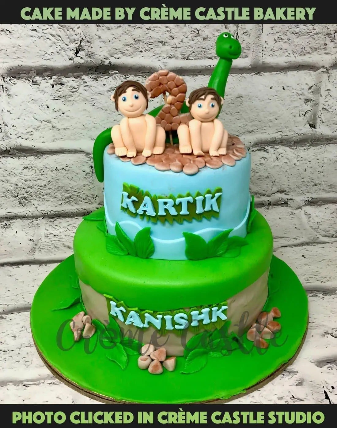 Teddy Football Cake. 1st Birthday cake for Twins. Noida & Gurgaon