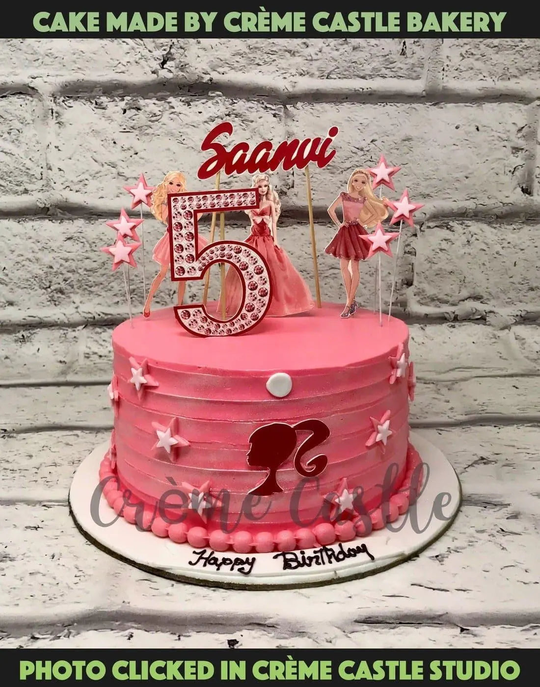 Barbie Girl Design Cake - Creme Castle
