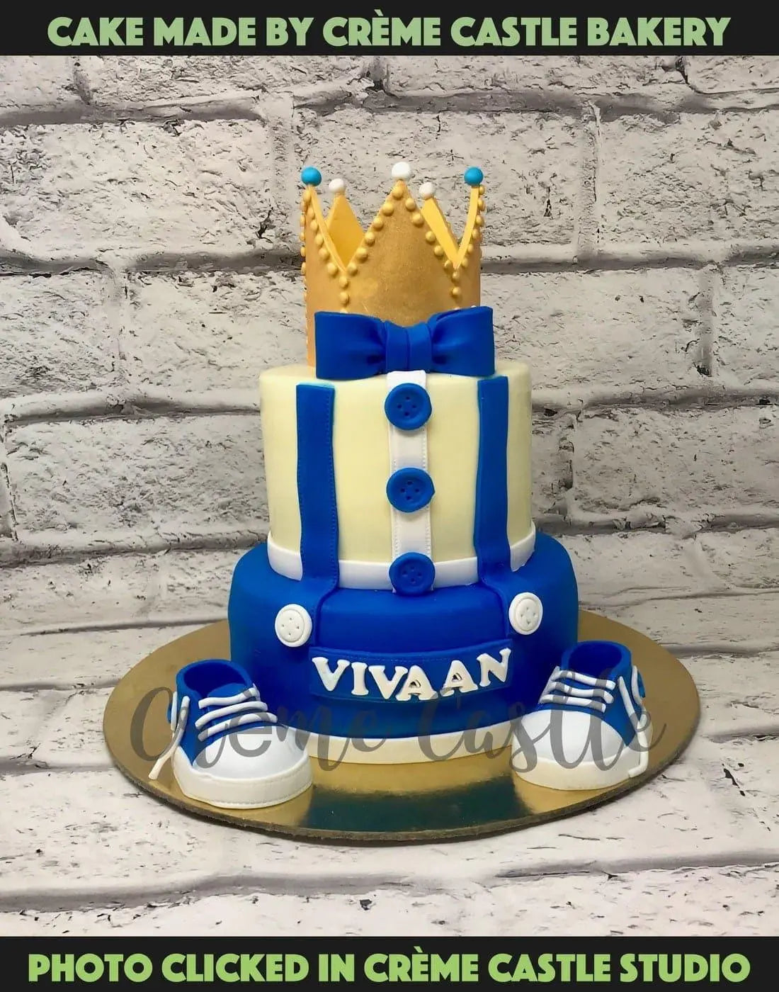 Prince Dress Design Cake - Creme Castle Prince Dress Design Cake - Creme Castle