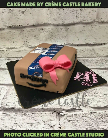 Amazon Gift Design Cake - Creme Castle