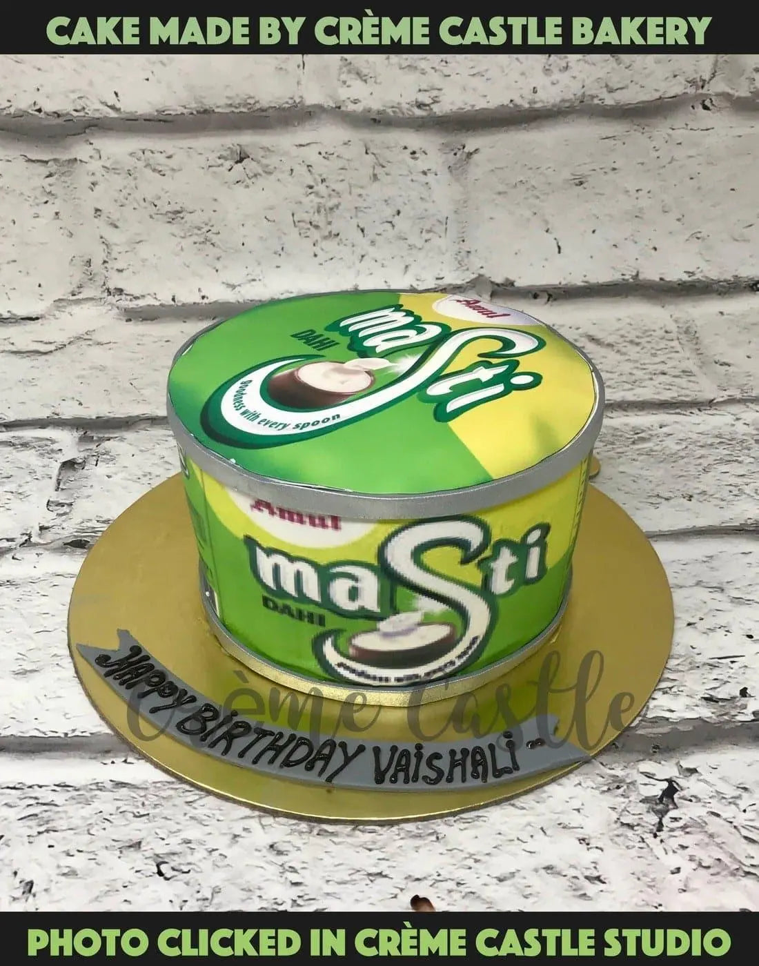 Amul Curd Box Design Cake - Creme Castle