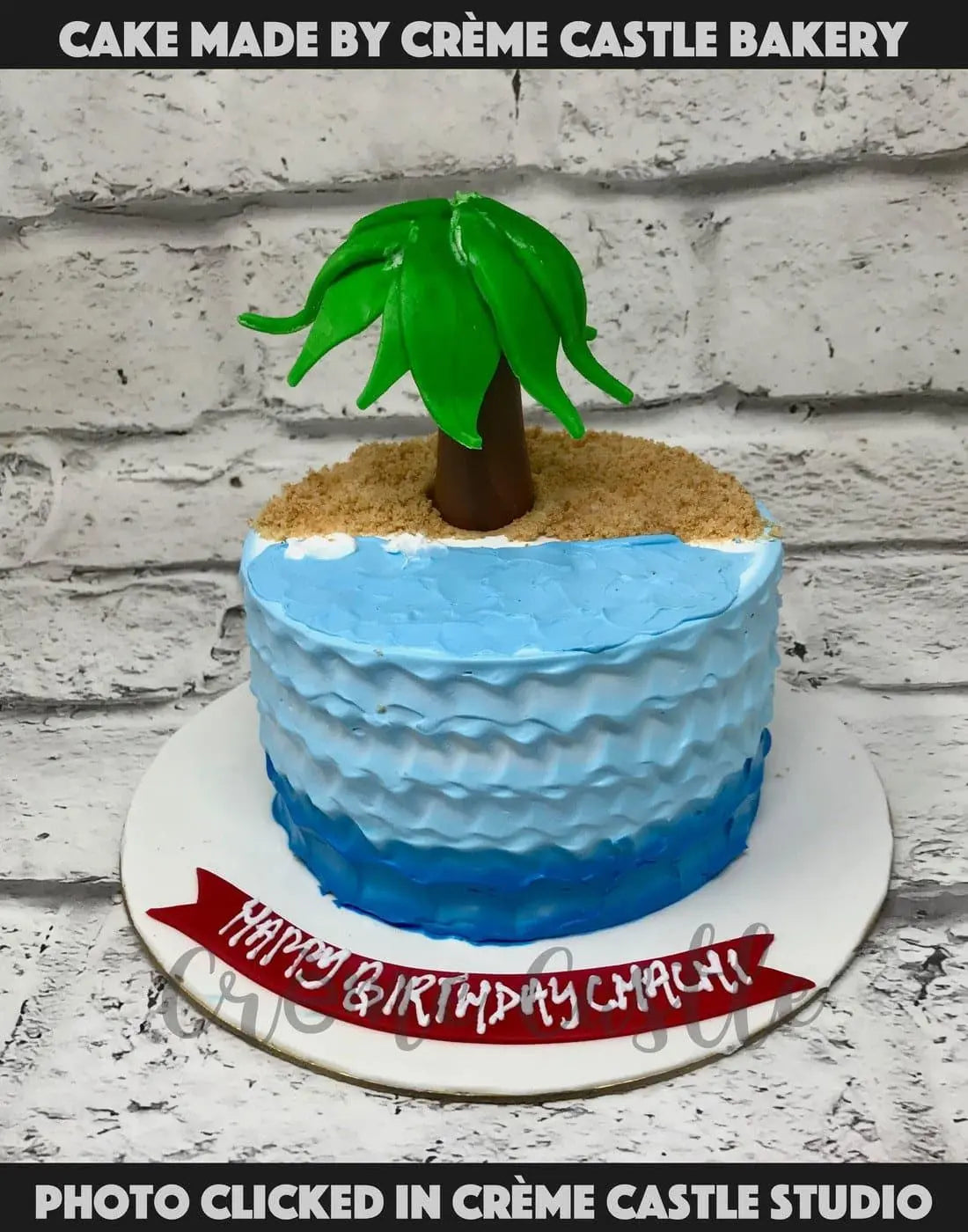 Beach Theme Cake - Creme Castle