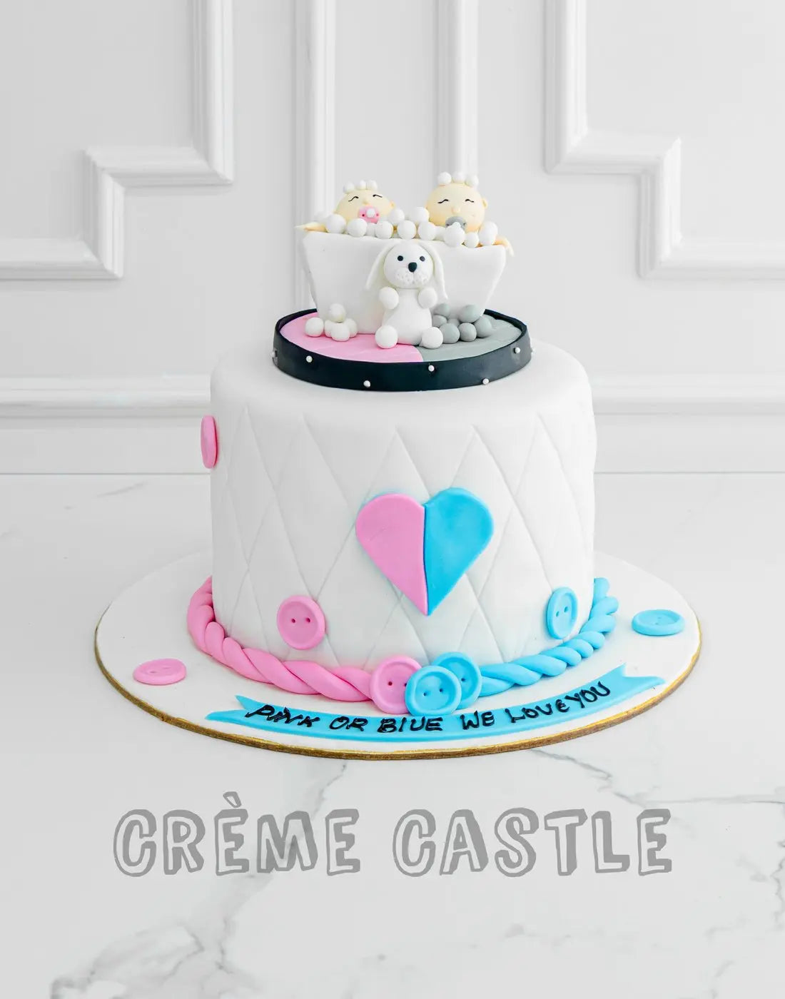 Baby Shower Theme for Twins by Creme Castle