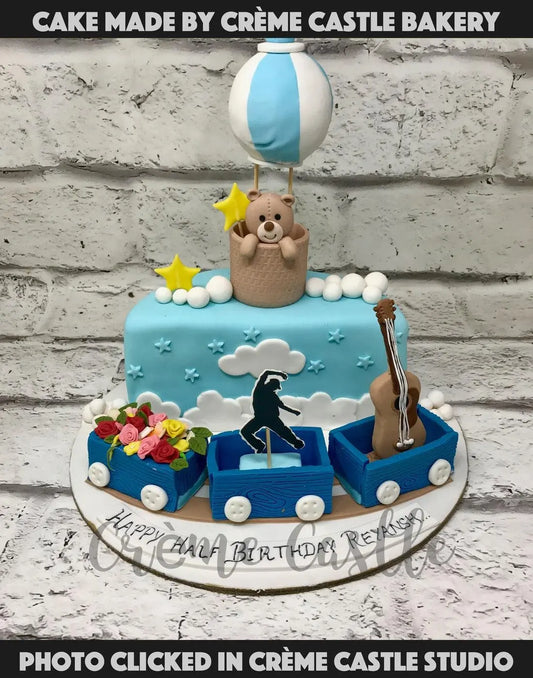 Teddy in Air Cake - Creme Castle