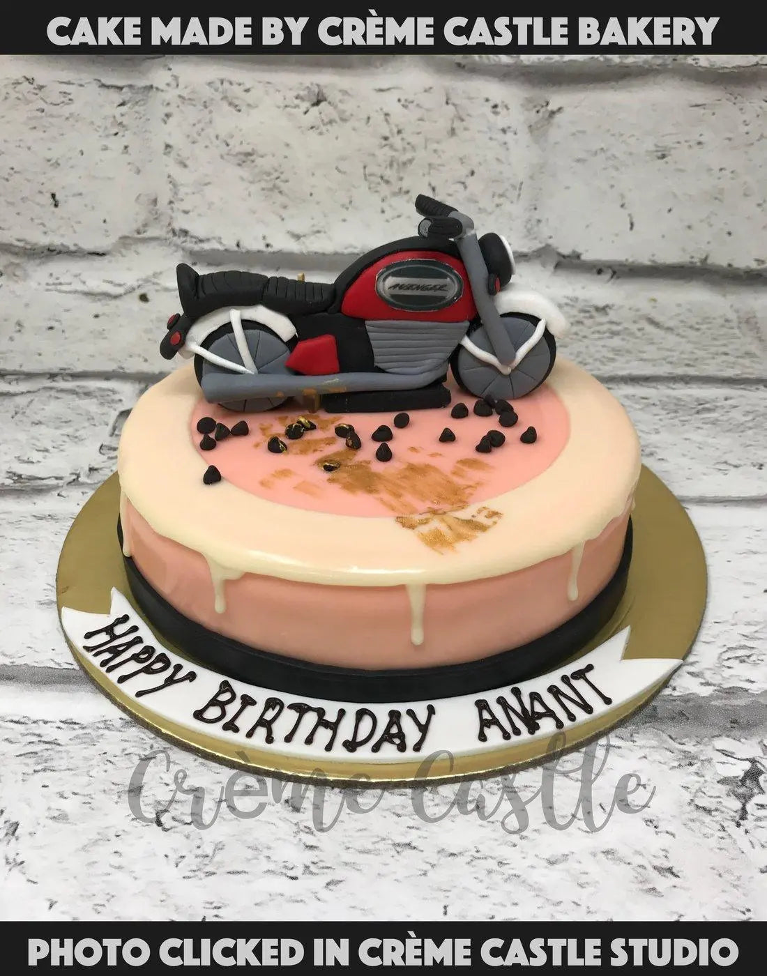 Motorbike Cake - Creme Castle