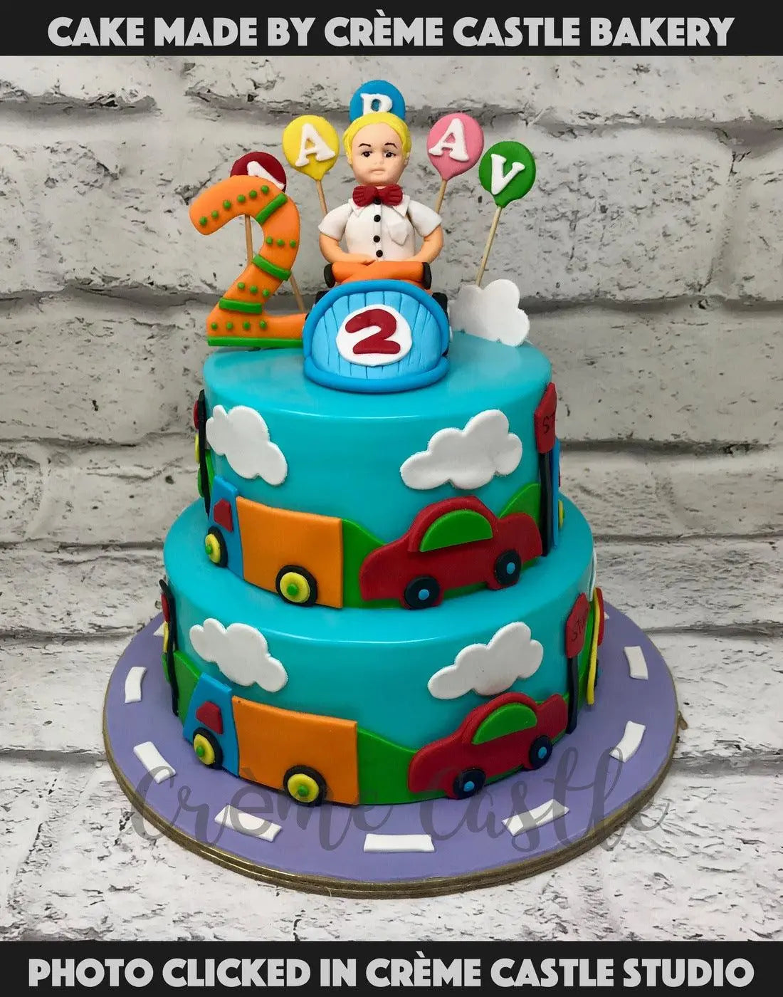 Baby in Car Cake - Creme Castle
