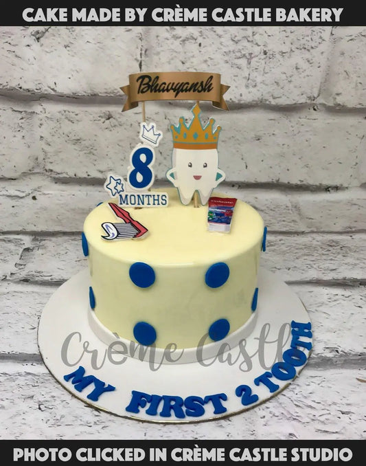 Baby's Teeth Cake - Creme Castle