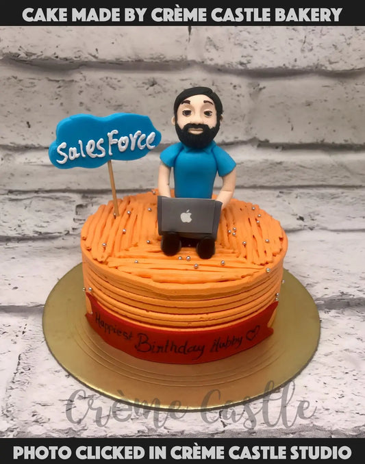 Beardo Workaholic Cake