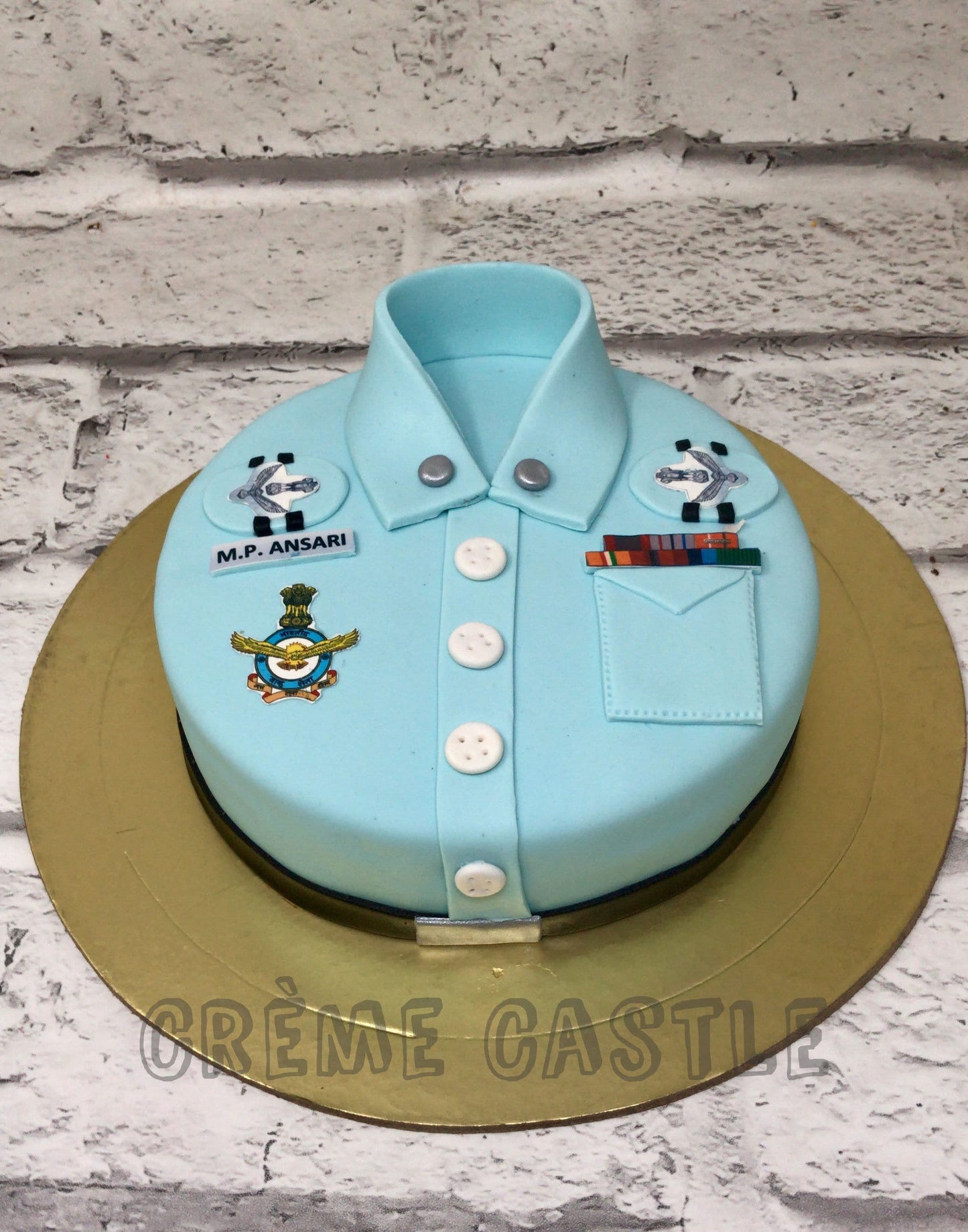 Airforce Uniform Cake Creme Castle