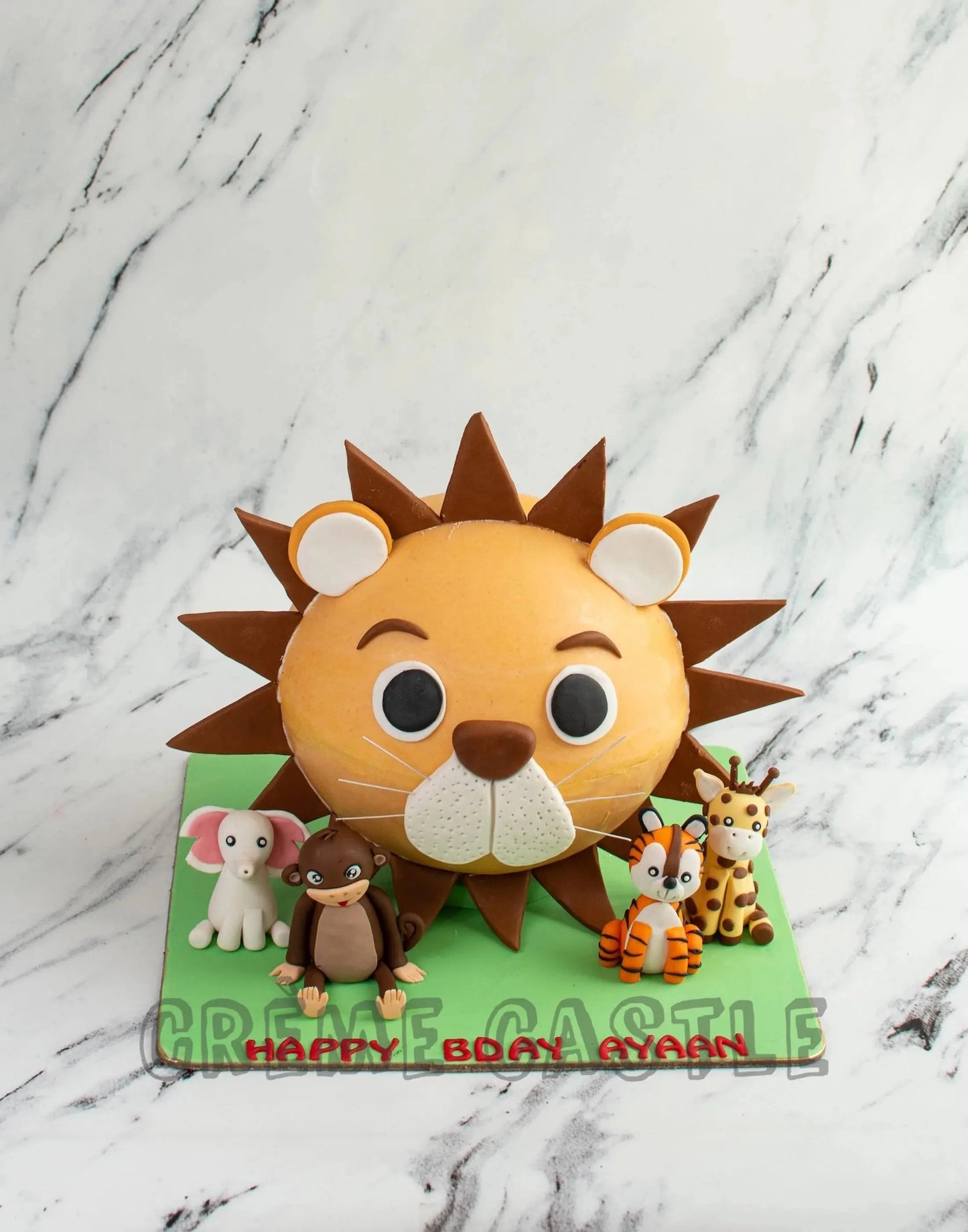 Lion Pinata Face Cake