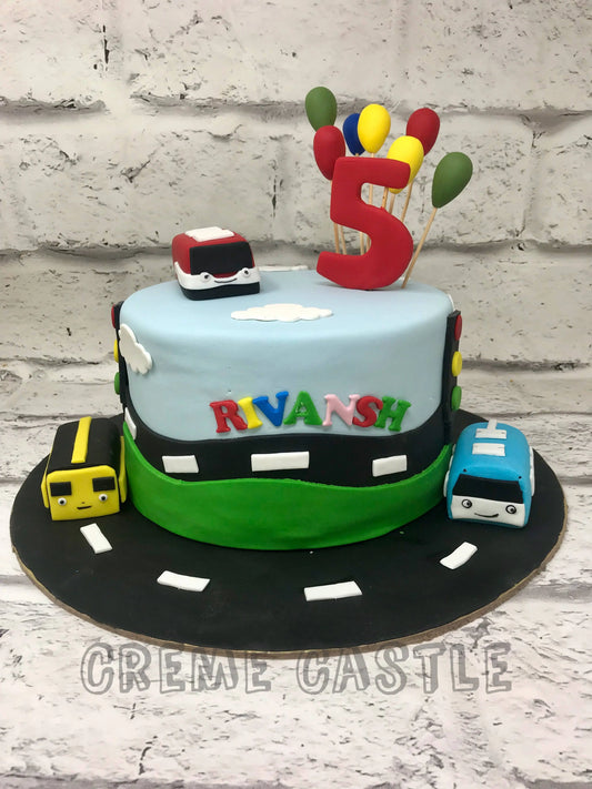 Car Field Cake