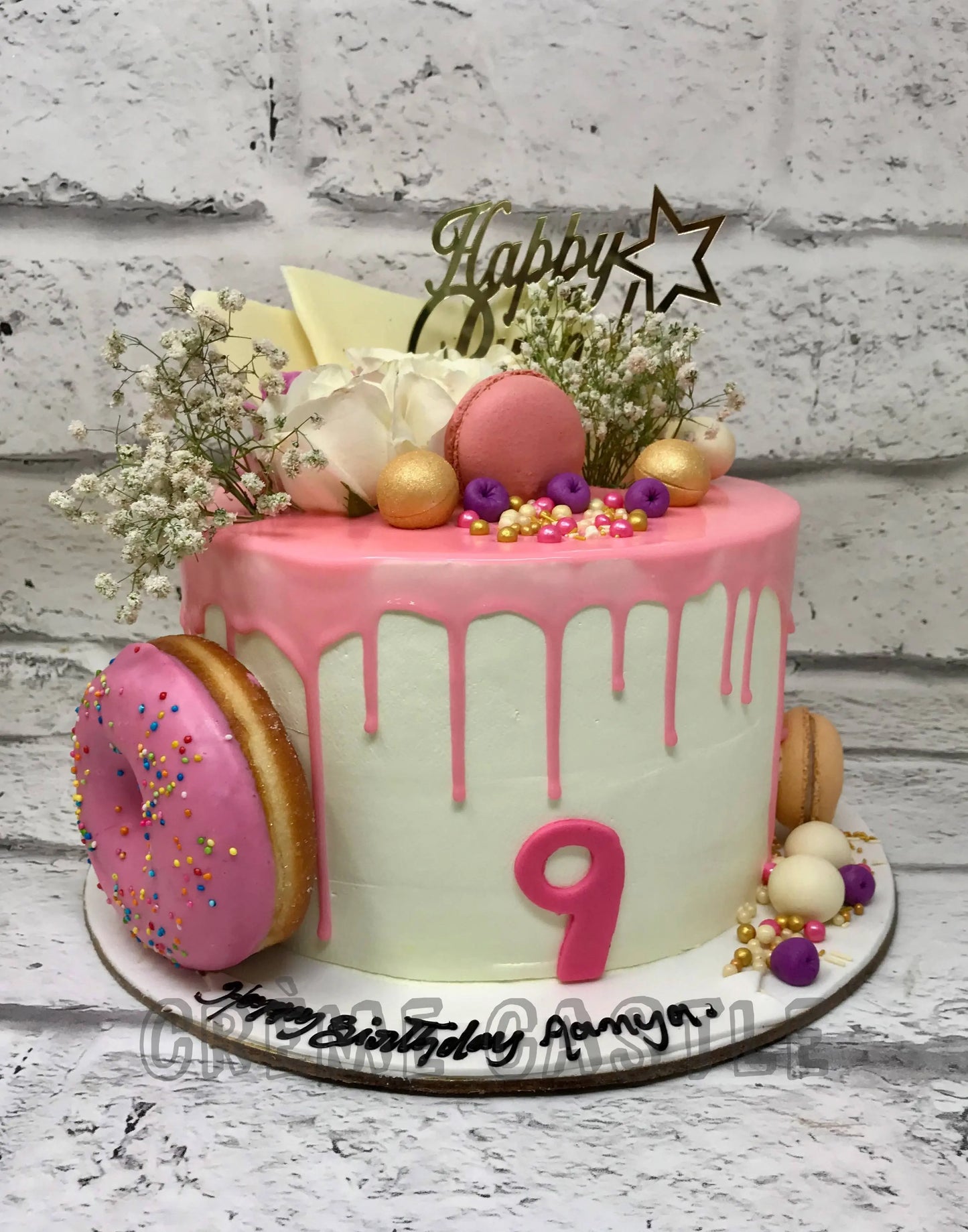 Donut Floral Cake