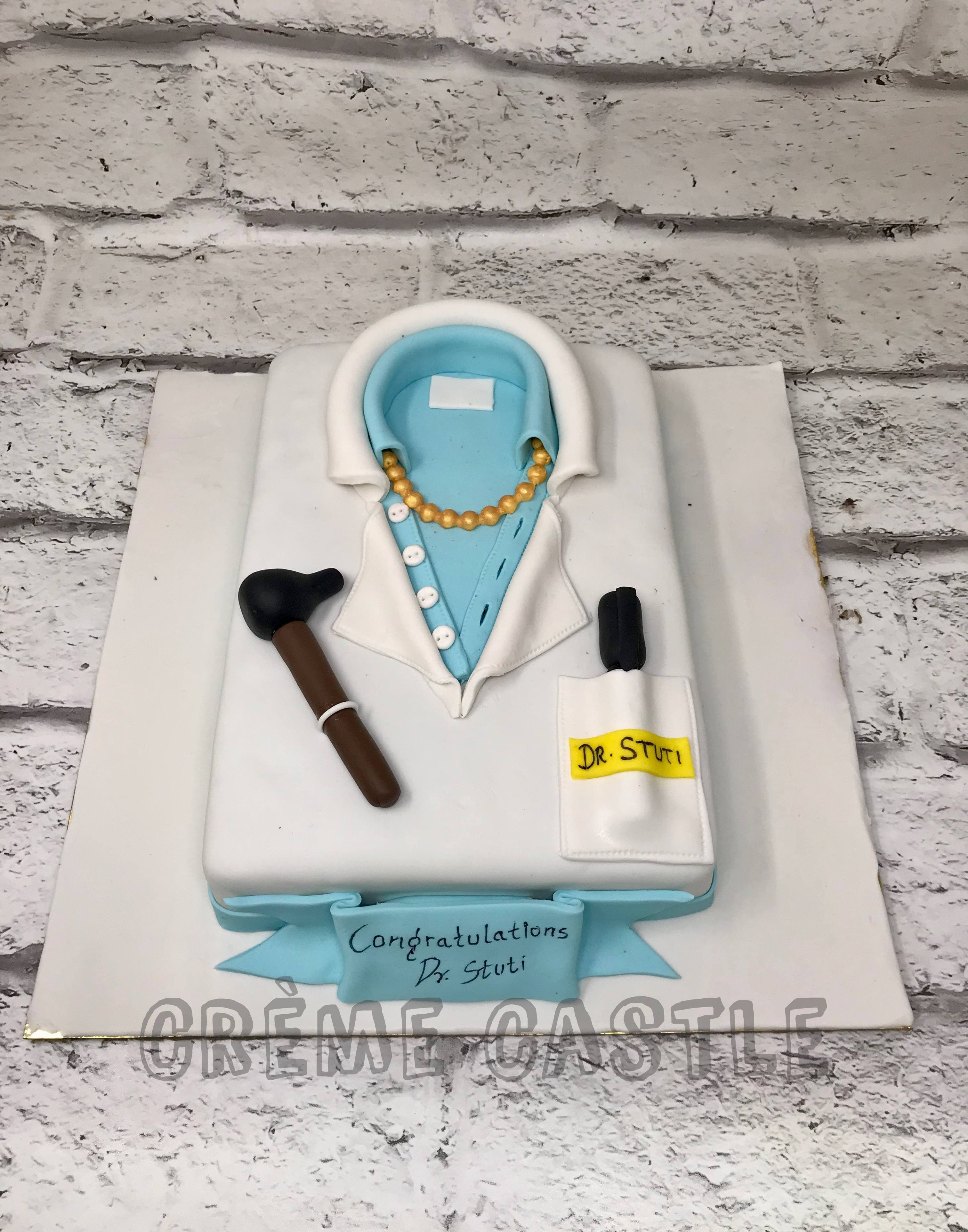 Stylish Doctor Cake - Creme Castle
