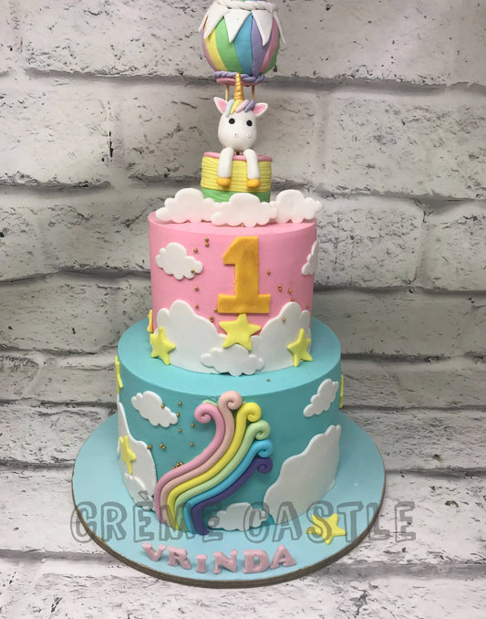 Unicorn Balloon Cake